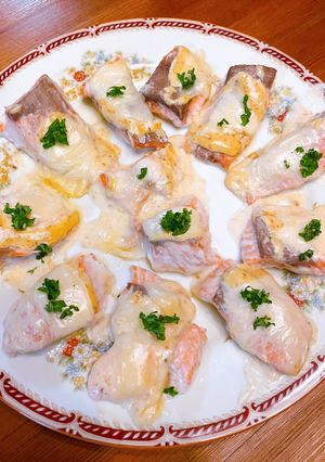 鮭の梅マヨチーズ-レシピのメイン写真