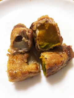 カボチャとレンコンの豚肉巻き-レシピのメイン写真