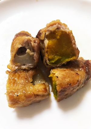 カボチャとレンコンの豚肉巻き-レシピのメイン写真