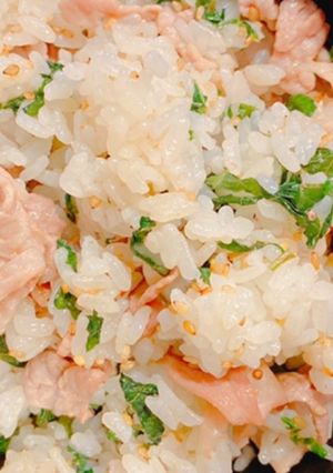 簡単◎失敗なし◎豚肉と大葉のご飯-レシピのメイン写真