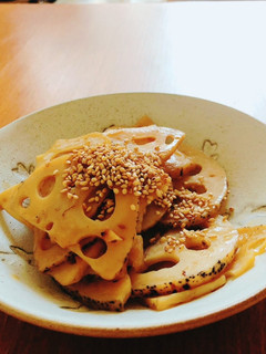 常備菜にも♬フライパンでレンコンの金平-レシピのメイン写真