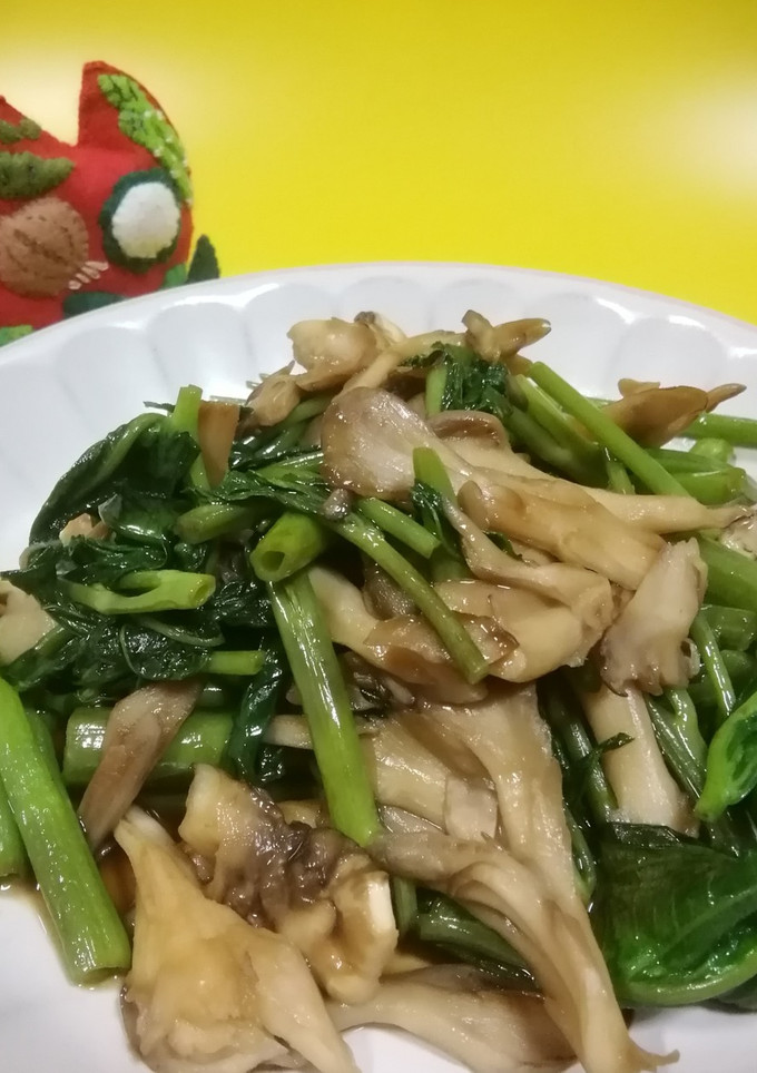 空芯菜と舞茸のオイスター炒め-レシピのメイン写真
