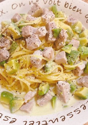 アボカド豚ヒレ肉のクリームパスタ-レシピのメイン写真