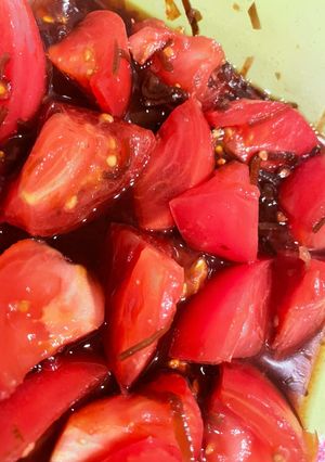トマトの塩昆布和え　オイルフリー-レシピのメイン写真