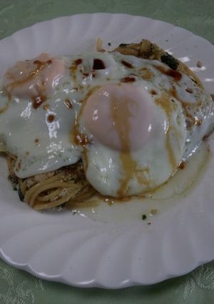 紫蘇玉パスタ サニーサイドアップ-レシピのメイン写真