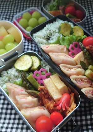 ❜21/9/24 春巻き弁当-レシピのメイン写真