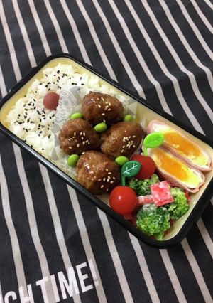 男子高校生弁当9/24肉団子弁当-レシピのメイン写真