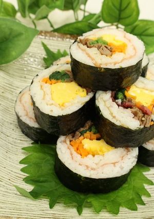 キンパ~梅包みでさっぱり梅味~-レシピのメイン写真
