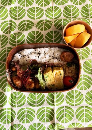 茄子とササミの油淋鶏弁当〜高校生男子弁当-レシピのメイン写真