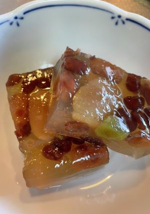 #簡単満足#甘納豆の#寒天寄せデザート-レシピのメイン写真
