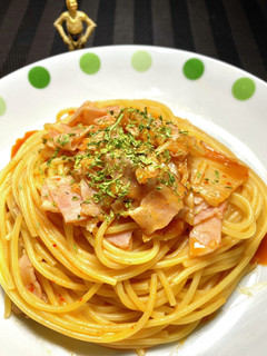 プチっと鍋タレで、キムチパスタ-レシピのメイン写真
