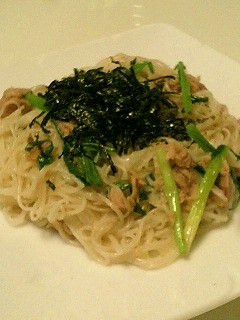 ツナとねぎのそうめんチャンプルー-レシピのメイン写真