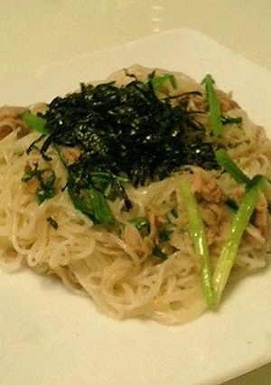 ツナとねぎのそうめんチャンプルー-レシピのメイン写真