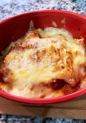 ミートソースの残りで簡単グラタン-レシピのメイン写真