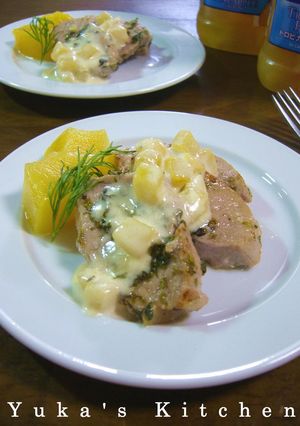 豚肉の香草焼きパイナップルクリームソース-レシピのメイン写真