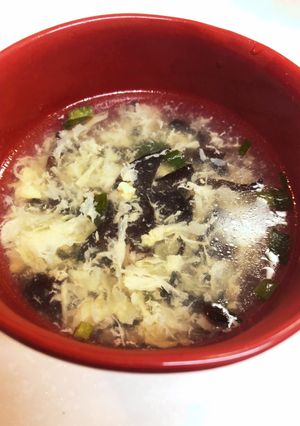 中華風キクラゲと卵のかき玉汁-レシピのメイン写真