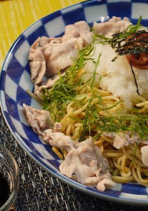 梅おろし冷しゃぶ焼そば-レシピのメイン写真