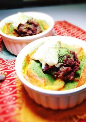 あんバター＆抹茶de和風パンプティング♡-レシピのメイン写真