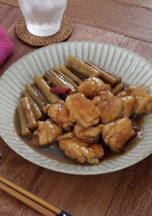 鶏ももとごぼうのビール煮-レシピのメイン写真