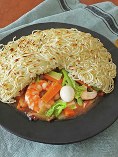 あんかけ焼き温麵-レシピのメイン写真