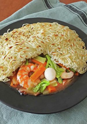あんかけ焼き温麵-レシピのメイン写真