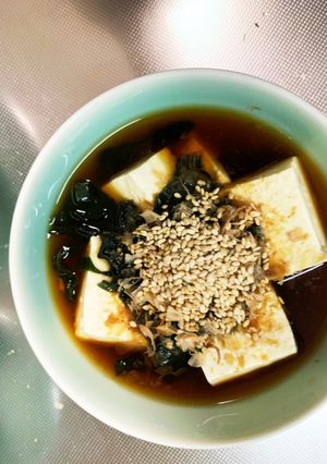 全てレンジオイスター酢でさっぱり湯豆腐-レシピのメイン写真