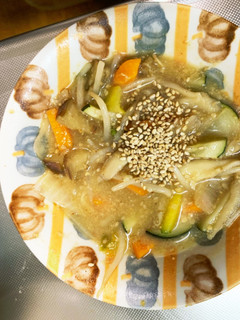 レンジもやしズッキーニ味噌野菜炒め-レシピのメイン写真