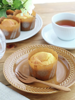 ホットケーキミックスで簡単☆桃マフィン-レシピのメイン写真