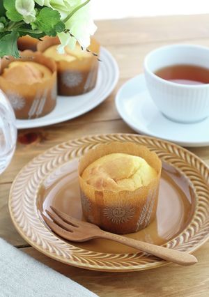 ホットケーキミックスで簡単☆桃マフィン-レシピのメイン写真