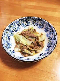 豚ひき肉とキャベツの味噌炒め-レシピのメイン写真