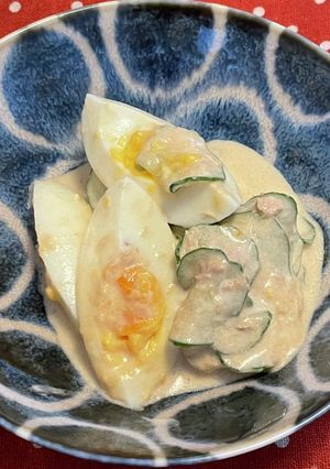 茹で玉子とシーチキンのオイマヨサラダ-レシピのメイン写真