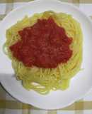スパゲッティトマトソース！ホール缶使用！