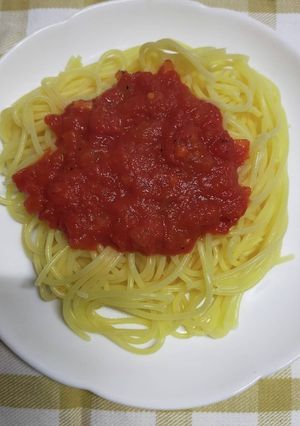 スパゲッティトマトソース!ホール缶使用!-レシピのメイン写真