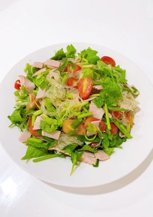 お家で簡単ハムのヤムウンセン(タイ料理)-レシピのメイン写真