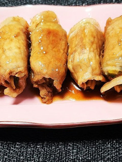 第4弾!ゴーヤと新生姜の肉巻き-レシピのメイン写真