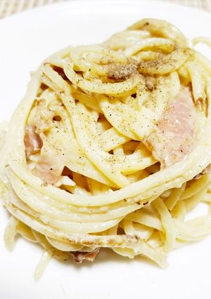 ベーコンのクリームパスタ-レシピのメイン写真
