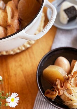 手羽先&牛すじで濃厚お出汁のおでん-レシピのメイン写真