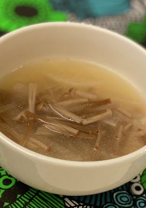 茶えのきだけと大根のダシダスープ-レシピのメイン写真