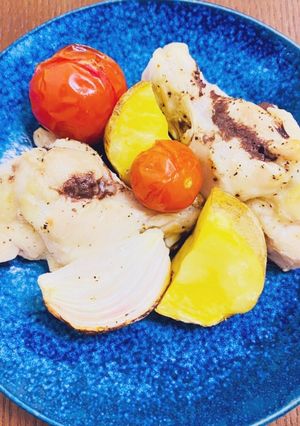 手羽元と野菜のオーブン焼き-レシピのメイン写真
