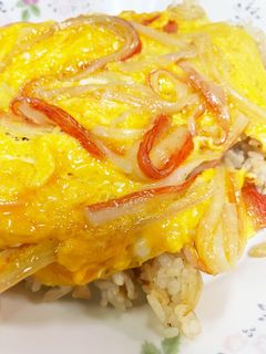 カニカマ玉子の簡単炒めピラフ-レシピのメイン写真