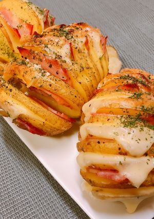 ハッセルバックポテト-レシピのメイン写真