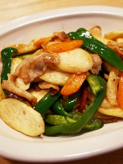 マコモダケと豚肉の中華炒め-レシピのメイン写真