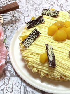 栗の甘露煮DE!モンブランタルト!-レシピのメイン写真