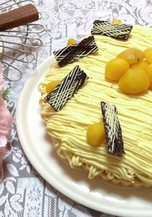 栗の甘露煮DE!モンブランタルト!-レシピのメイン写真