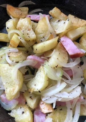 ジャガイモとベーコンの炒め物-レシピのメイン写真
