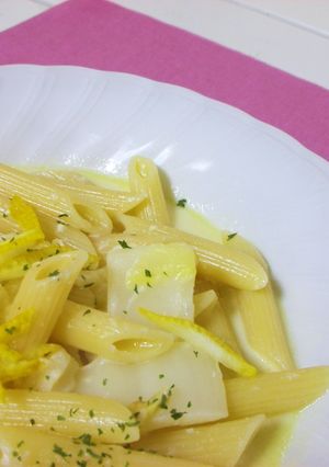 白菜のミルク煮パスタ　ゆず風味-レシピのメイン写真