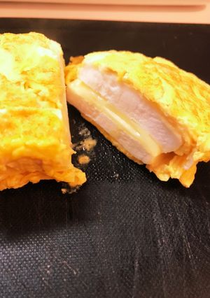 ふわふわチーズ入りはんぺん厚焼き卵-レシピのメイン写真