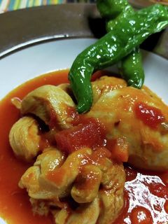ふっくら柔らか!チキン塩麹トマト煮♪-レシピのメイン写真