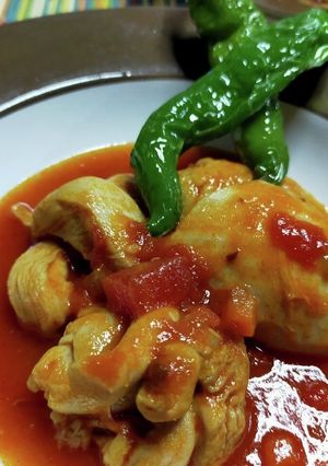 ふっくら柔らか！チキン塩麹トマト煮♪-レシピのメイン写真