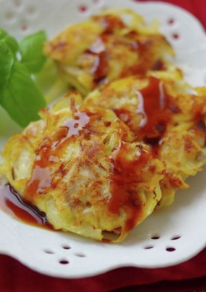 ソースで食べる豚たまピカタ-レシピのメイン写真